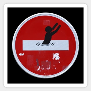 road sign do not enter Sticker